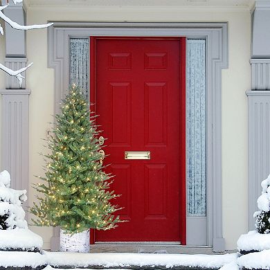 PULEO INTERNATIONAL 6.5-ft. Potted Pine Artificial Christmas Tree