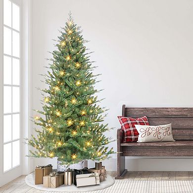 PULEO INTERNATIONAL 7.5-ft. Potted Pine Artificial Christmas Tree