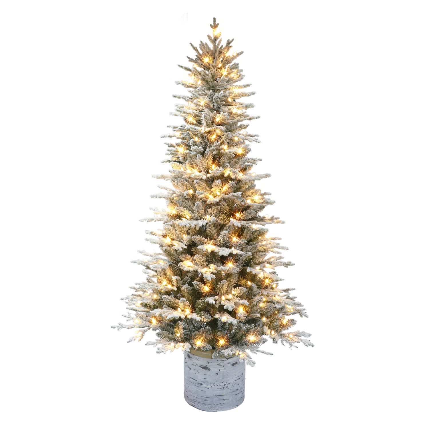 Christmas Tree,6FT Hinged Fraser Fir Artificial Fir Bent Top