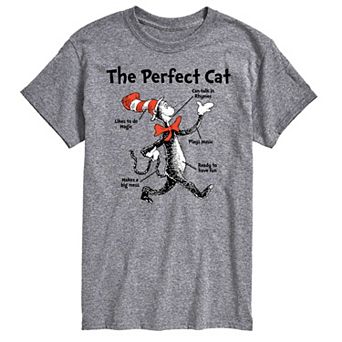 Big & Tall Dr Seuss Perfect Cat Tee
