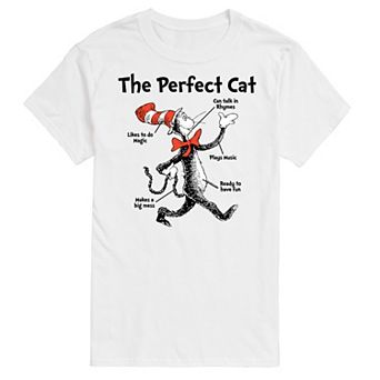 Big & Tall Dr Seuss Perfect Cat Tee