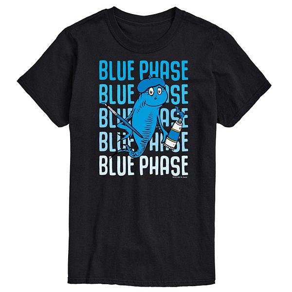 Big & Tall Dr Seuss Blue Fish Tee