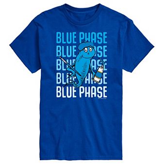 Big & Tall Dr Seuss Blue Fish Tee