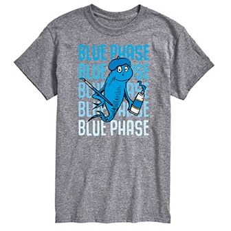 Big & Tall Dr Seuss Blue Fish Tee