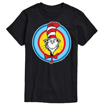 Big & Tall Dr Seuss Cat In Hat Smile Tee