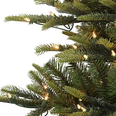 Puleo International 9-ft. Pre-Lit Slim Aspen Fir Artificial Christmas Tree