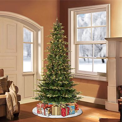 Puleo International 9-ft. Pre-Lit Slim Aspen Fir Artificial Christmas Tree