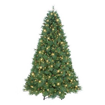 PULEO INTERNATIONAL 7.5-ft. Pre-Lit Christmas Tradition Pine Artificial Tree