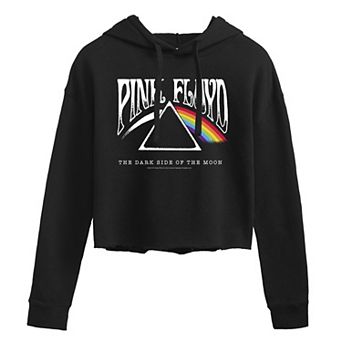 Juniors' Pink Floyd "Dark Side" Cropped Graphic Hoodie