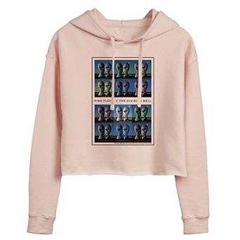 Juniors' Pink Floyd Bell Cropped Graphic Hoodie