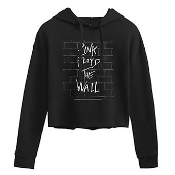 Juniors' Pink Floyd Wall Cropped Graphic Hoodie