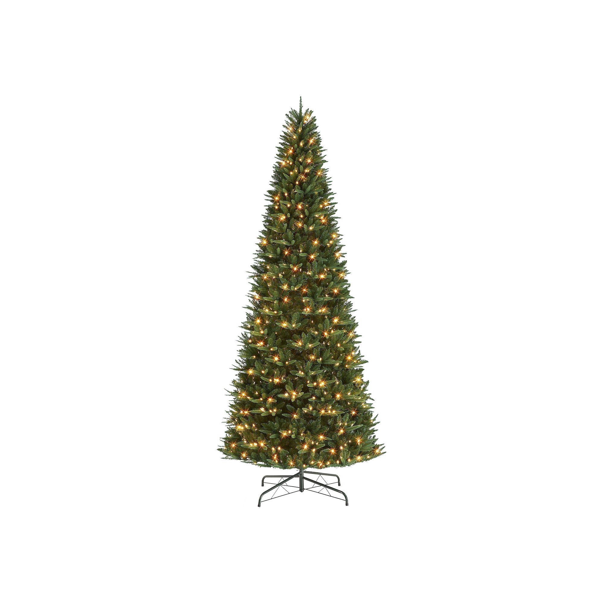 PULEO INTERNATIONAL 12-ft. Pre-Lit Monroe Fir Artificial Christmas Tree, Gr