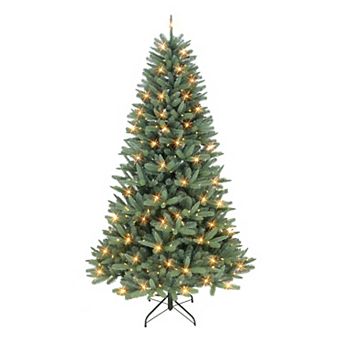 PULEO INTERNATIONAL 7.5-ft. Pre-Lit Monterey Spruce Artificial Christmas Tree