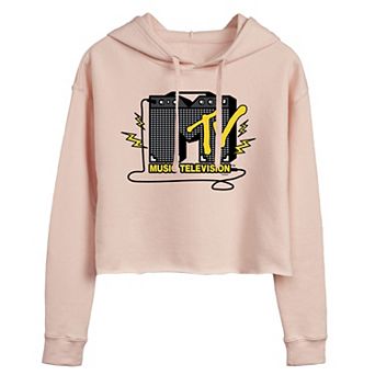 Juniors' MTV Logo AMP Cropped Graphic Hoodie