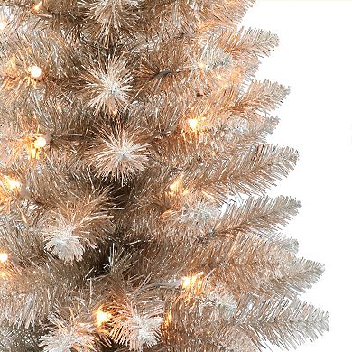 Puleo International 3-ft. Pre-Lit Rose Gold Artificial Christmas Tree