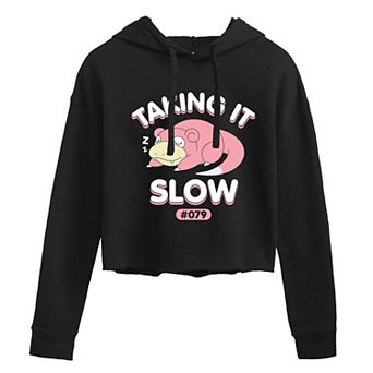 Juniors' Pokémon Slowpoke Cropped Graphic Hoodie