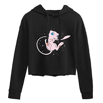 Juniors' Pokémon Mew Cropped Graphic Hoodie