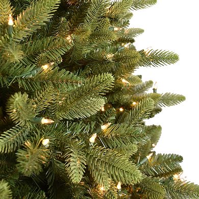 PULEO INTERNATIONAL 6.5-ft. Pre-Lit Slim Westford Spruce Artificial Christmas Tree
