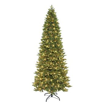PULEO INTERNATIONAL 9-ft. Pre-Lit Slim Westford Spruce Artificial Christmas Tree