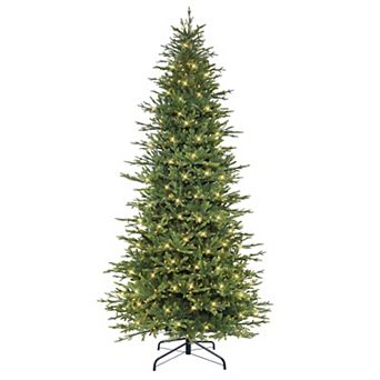 Puleo International 9-ft. Pre-Lit Slim Balsam Fir Artificial Christmas Tree