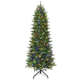 PULEO INTERNATIONAL 9-ft. Pre-Lit Slim Fraser Fir Artificial Christmas Tree