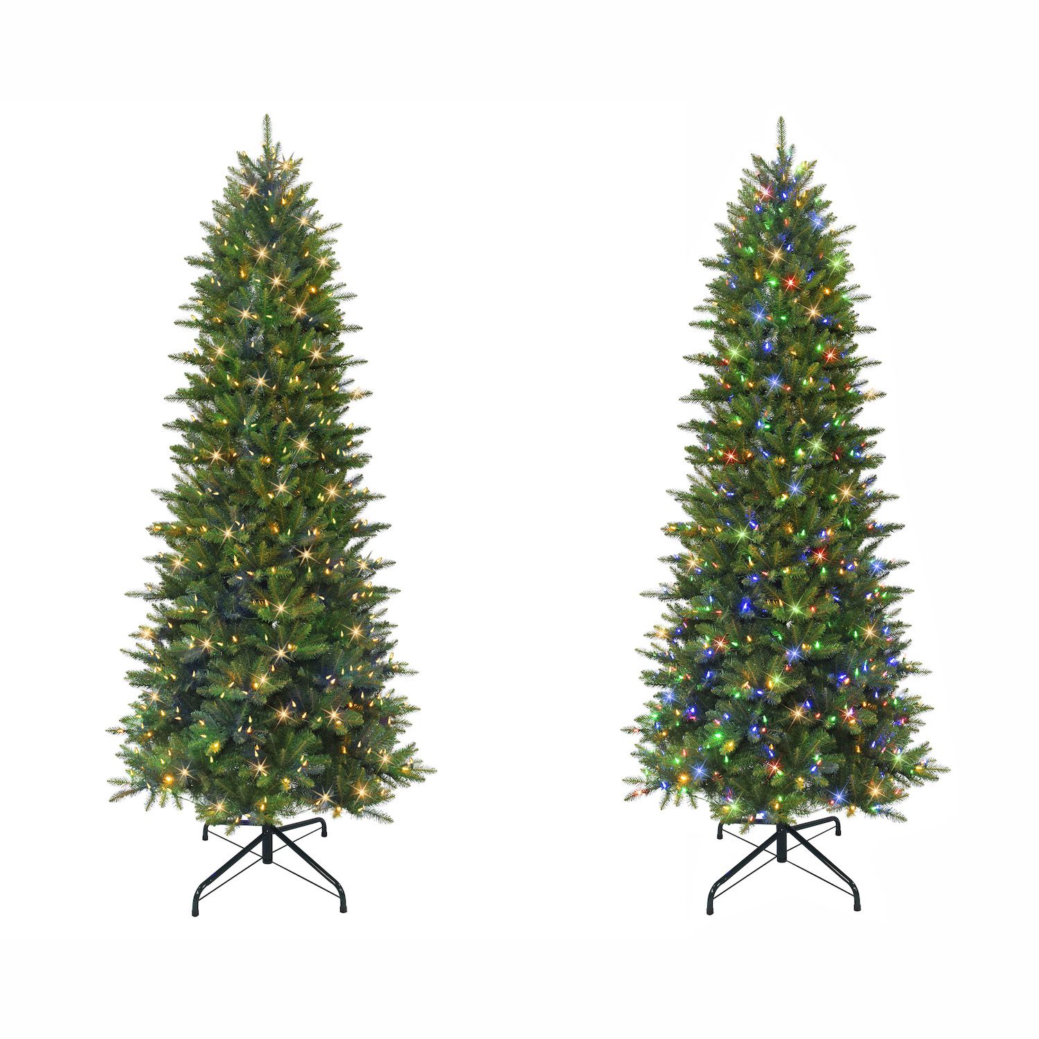 PULEO INTERNATIONAL 9-ft. Pre-Lit Slim Fraser Fir Artificial Christmas Tree