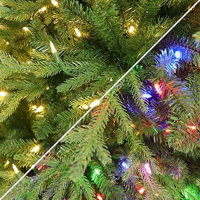 PULEO INTERNATIONAL 7.5-ft. Pre-Lit Color Select Galveston Fir Artificial Christmas Tree