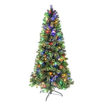 PULEO INTERNATIONAL 6-ft. Pre-Lit Montana Pine Artificial Christmas Tree