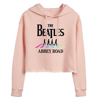 Juniors' The Beatles "Abbey Road" Cropped Graphic Hoodie
