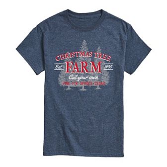 Men's Christmas Tree Farm Sign Tee