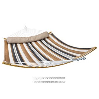 Sunnydaze Quilted Hammock with Curved Spreader Bar