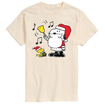 Men's Peanuts Snoopy Santa Bell Tee