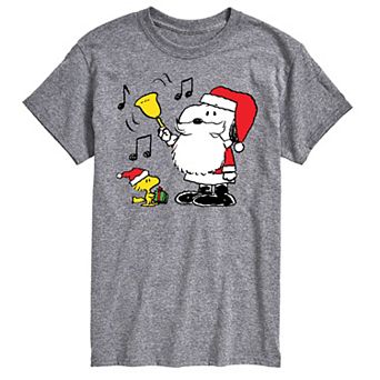 Men's Peanuts Snoopy Santa Bell Tee