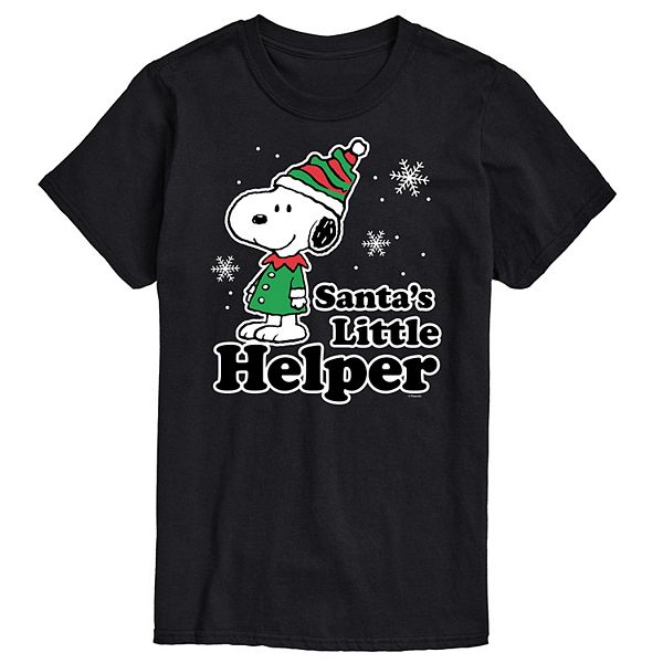 Men's Peanuts Santa's Little Helper Tee