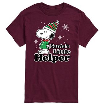 Men's Peanuts Santa's Little Helper Tee