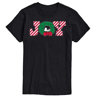 Men's Peanuts Joy Wreath Tee