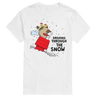 Men's Peanuts Dashing Through Snow Tee