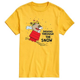 Men's Peanuts Dashing Through Snow Tee