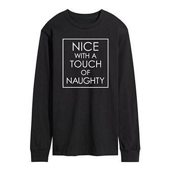 Men's Nice Naughty Long Sleeve Tee