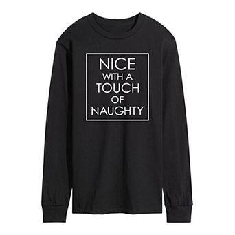 Men's Nice Naughty Long Sleeve Tee