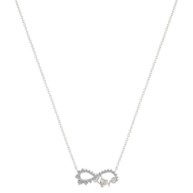 Brilliance Brass Love Infinity Pendant Necklace, Womens, Size: 18, 