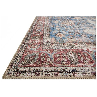 Loloi Loren Blue Brick Rug