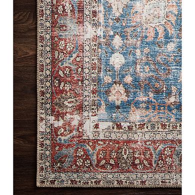 Loloi Loren Blue Brick Rug