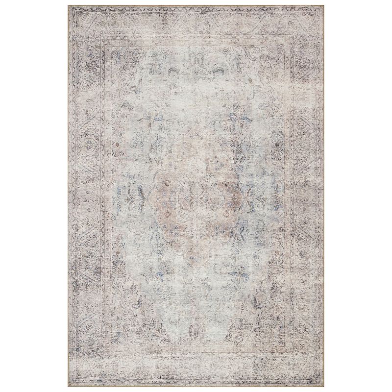 Loloi II Loren Silver Slate Accent or Area Rug, Multicolor, 7.5X9.5 Ft