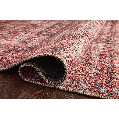 Loloi Loren Eggplant Crimson Rug