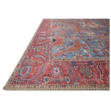 Loloi Loren Blue Red Rug