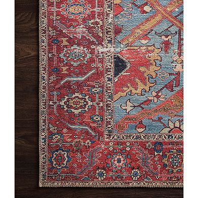 Loloi Loren Blue Red Rug