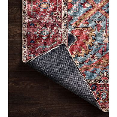 Loloi Loren Blue Red Rug