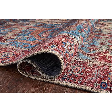 Loloi Loren Blue Red Rug