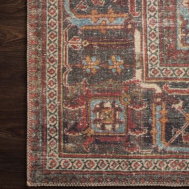 Loloi Loren Brick Midnight Area Accent or Area Rug